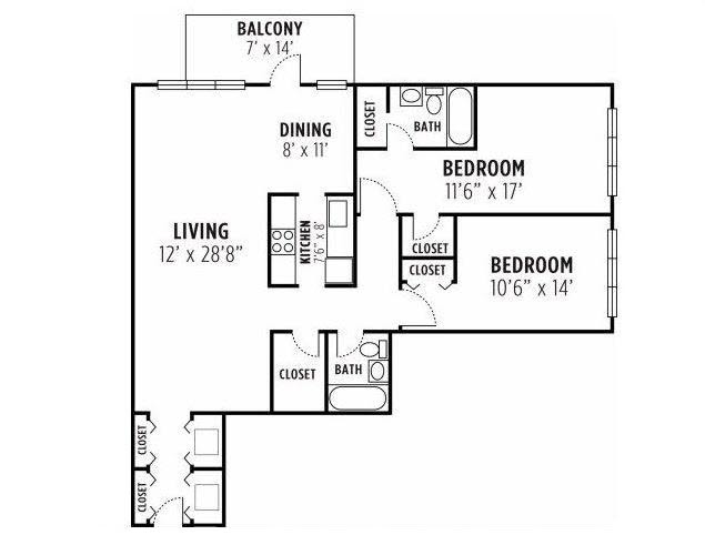 2 Bedroom - Plan 2